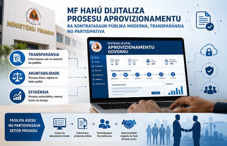 MF Hahú Dijitaliza Prosesu Aprovizionamentu atu Hametin Transparánsia no Akuntabilidade